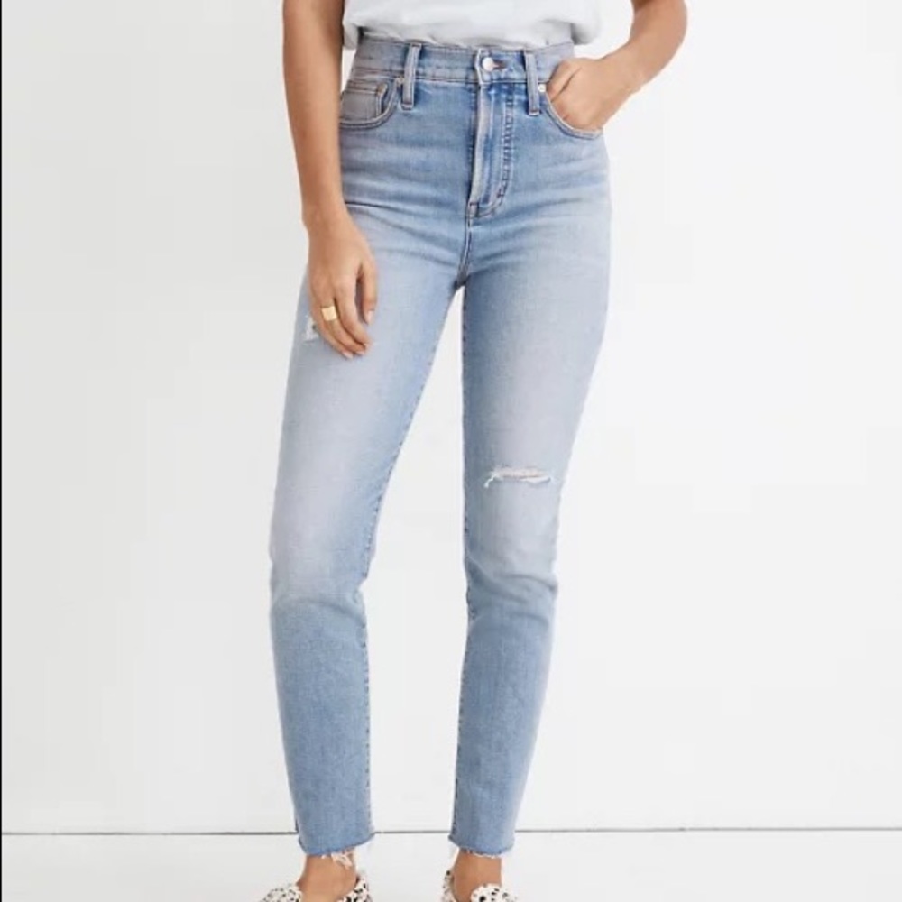Madewell Perfect Vintage a jeans in Coffey wash- worn in edition